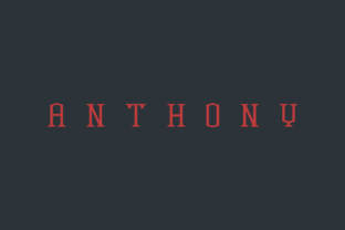 Anthony: A Serif Font Inspired by Streetwear Culture