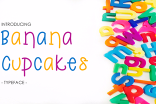 Banana Cupcakes: A Cutesy Font for Charming Designs