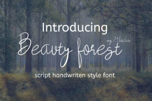 Beauty Forest: A Handwritten Font That Brings Calm and Elegance to Your Designs