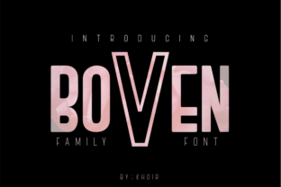 Boven: A Modern, Masculine Font for Versatile Use