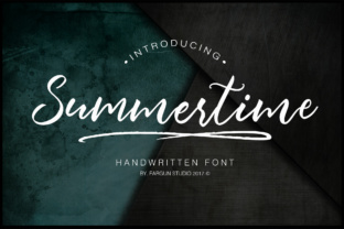 Discover the Charm of Summertime: A Handwritten Font for Creative Expression