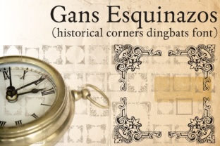 Gans Esquinazos: A Decorative Font for Creative Designers