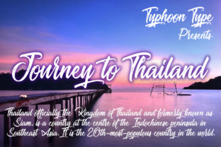 Journey to Thailand: A Beautiful Display Font for Creative Projects