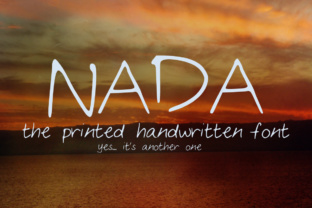 Nada: A Handwritten Font with Personality