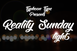 Reality Sunday Light: A Versatile Script Font for Modern Design