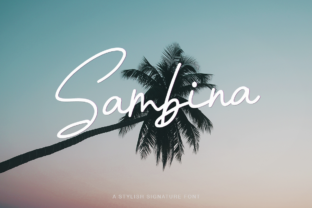 Sambina: A Handmade Calligraphy Font for Modern Branding and Design
