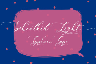 Schoolkid Light: A Stylish Calligraphy Script for Designers