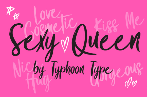 Sexy Queen: A Bold Font for Modern Beauty and Fashion Design