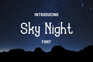 Sky Night: A Charming Font for Friendly Designs
