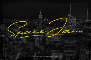Space Jam: A Unique Handmade Calligraphy Font for Creative Projects