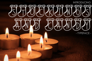 Stockings and Candy: A Festive Monogram Font for Christmas Designs