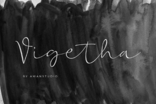 Vigetha: A Signature Font for Stylish and Sophisticated Designs